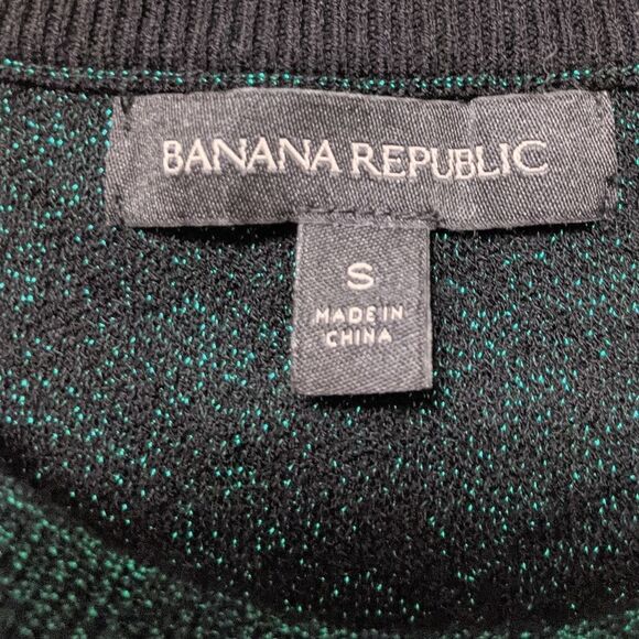 BANANA REPUBLIC Metallic Leopard Print Sweater S - Picture 3 of 6